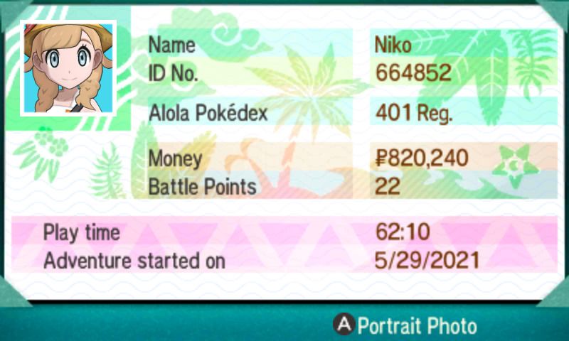 Alola Dex Completion