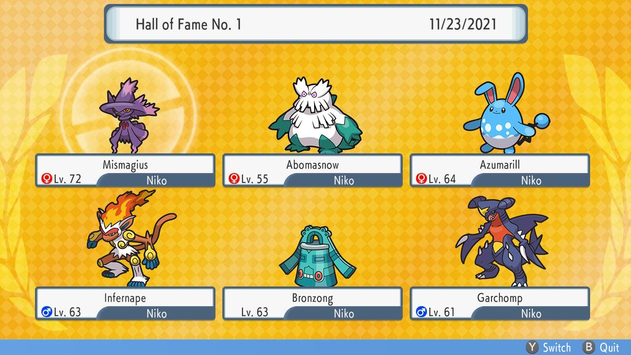 Brilliant Diamond & Shining Pearl Complete Living Dex