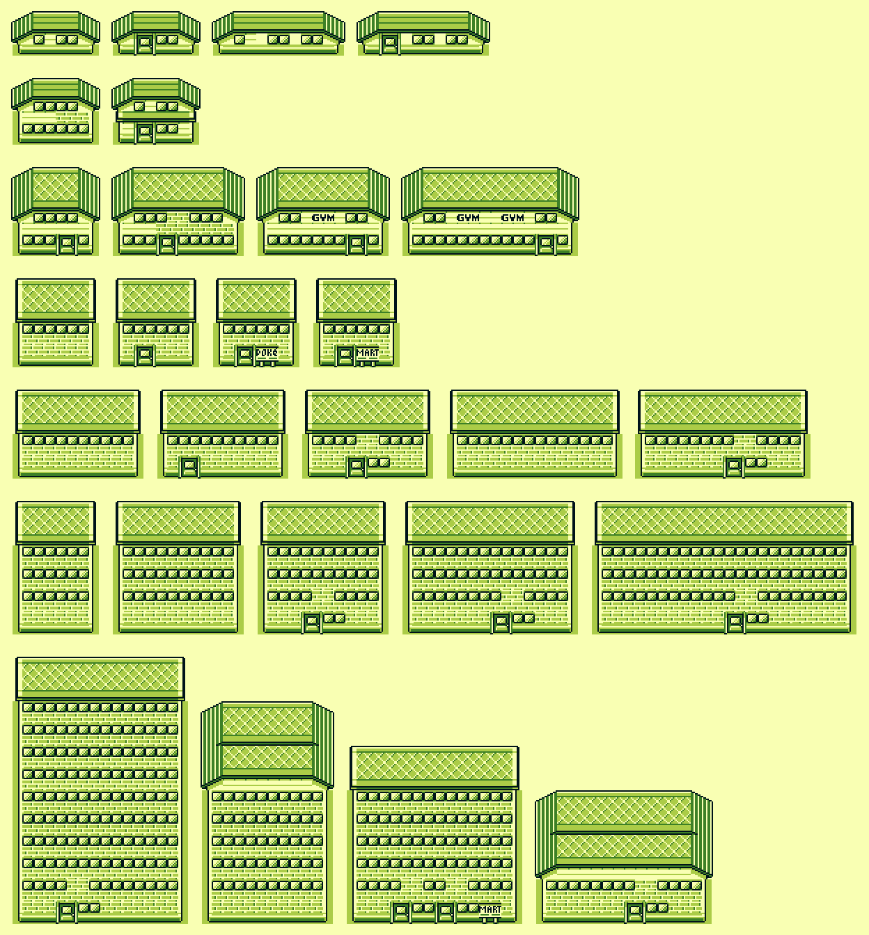 Looking At Pixels Part 3: Let's Look at Each Building Type in Gen 1 Pokémon