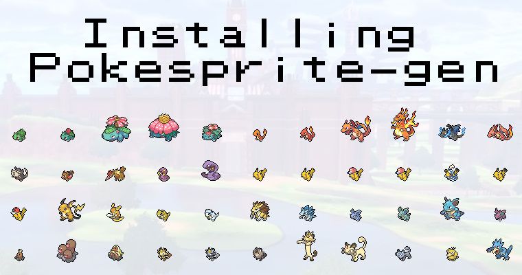Compiling/Installing the pokesprite-gen Project from GitHub