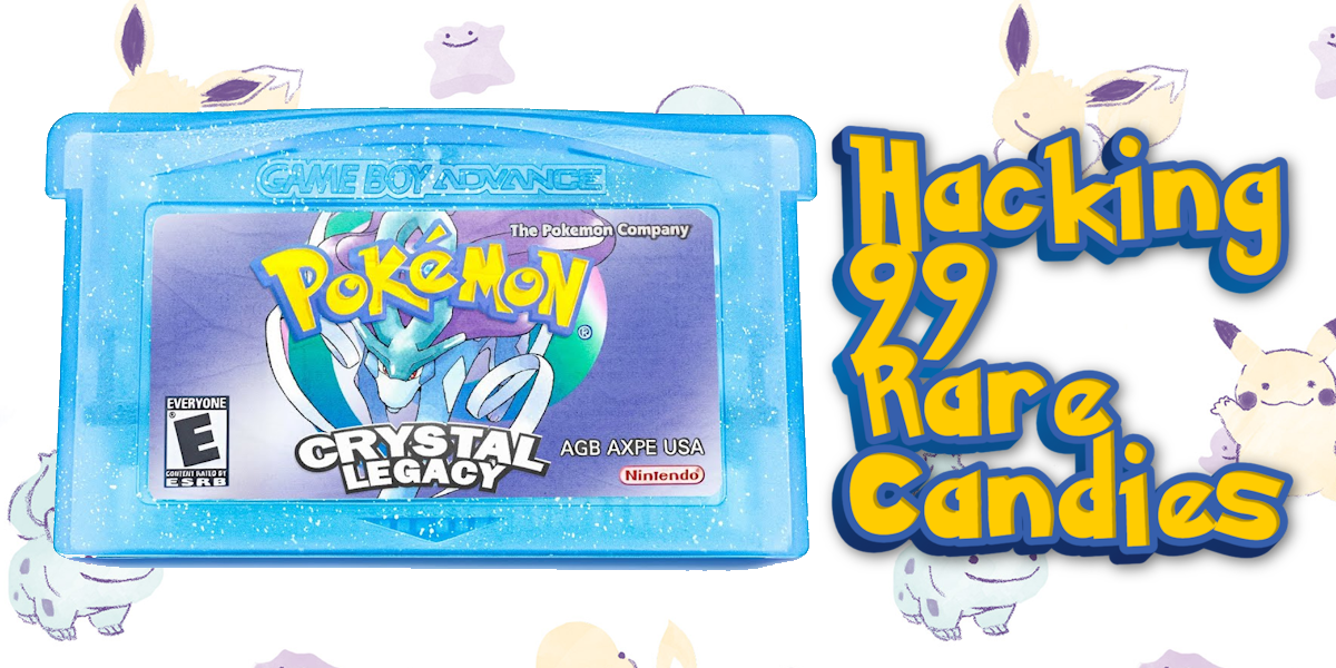 Hacking in Rare Candies in Pokémon Crystal Legacy