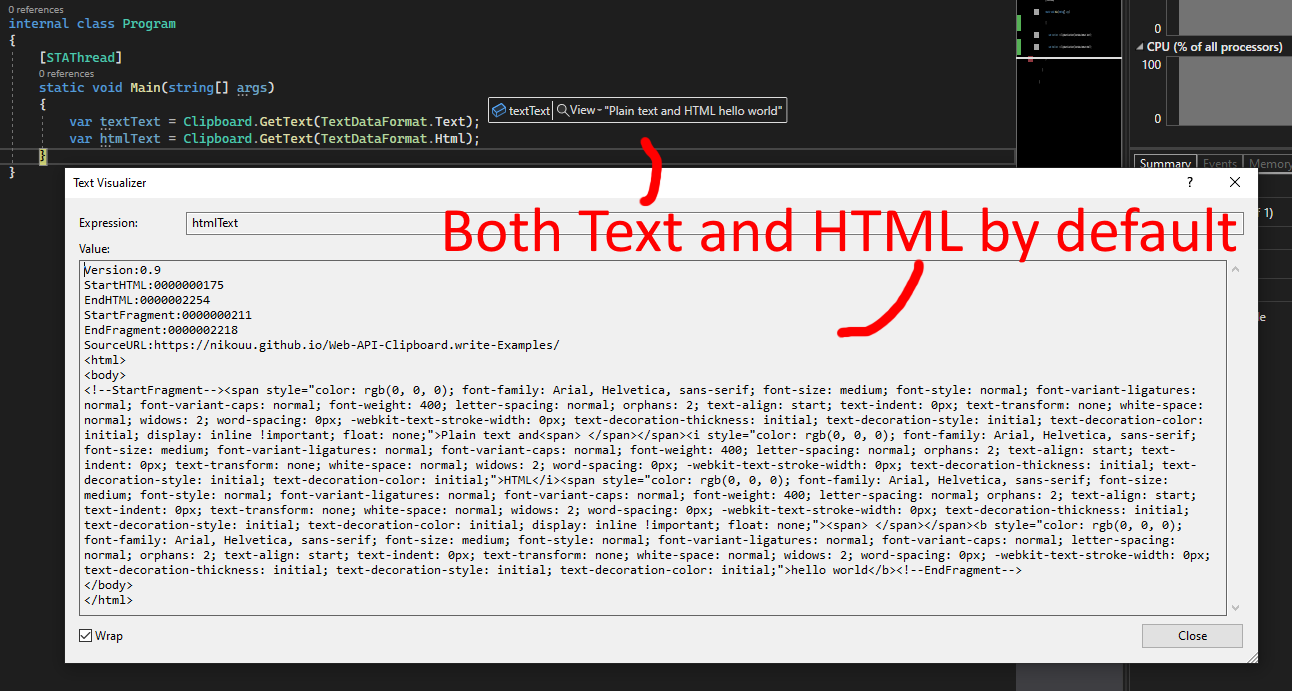 Why Isn’t Clipboard.write() Copying My RichText/HTML?
